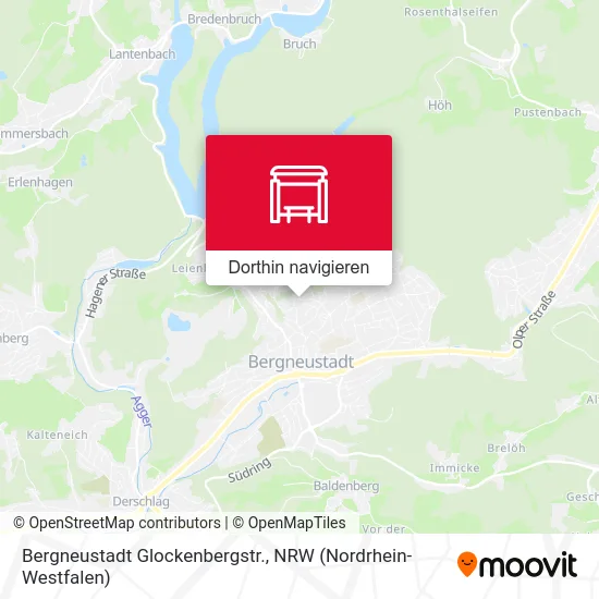 Bergneustadt Glockenbergstr. Karte
