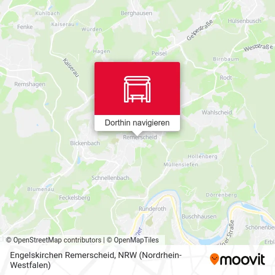 Engelskirchen Remerscheid Karte