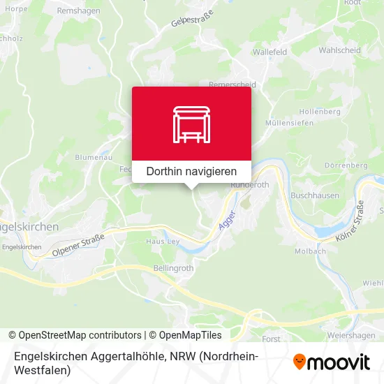 Engelskirchen Aggertalhöhle Karte