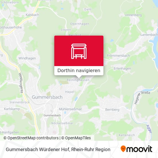Gummersbach Würdener Hof Karte