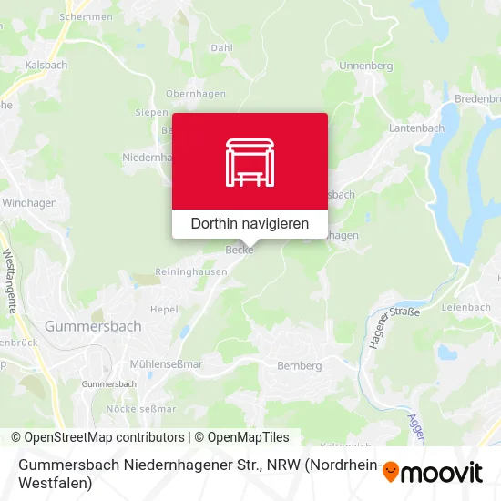 Gummersbach Niedernhagener Str. Karte