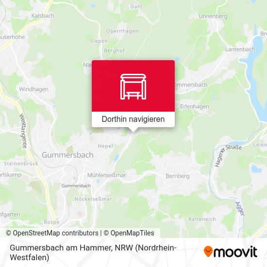 Gummersbach am Hammer Karte