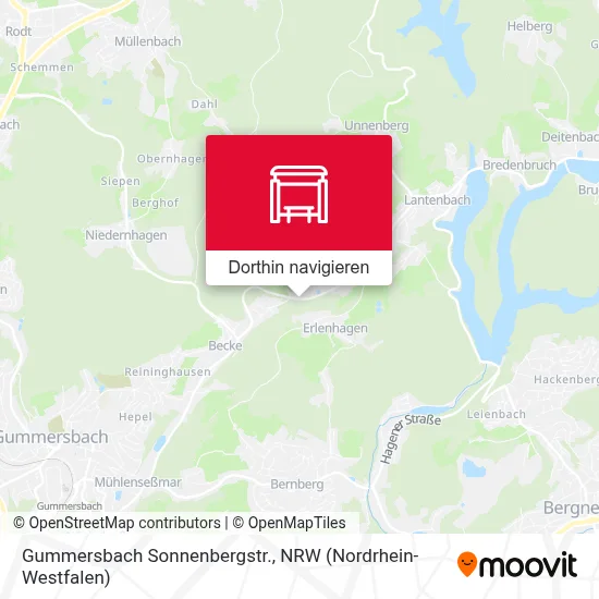 Gummersbach Sonnenbergstr. Karte