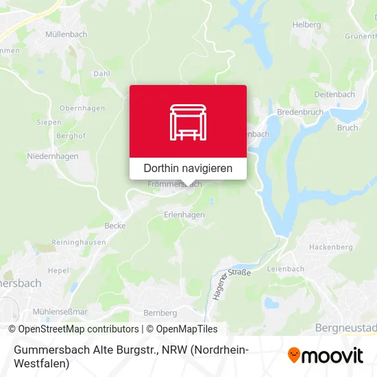 Gummersbach Alte Burgstr. Karte