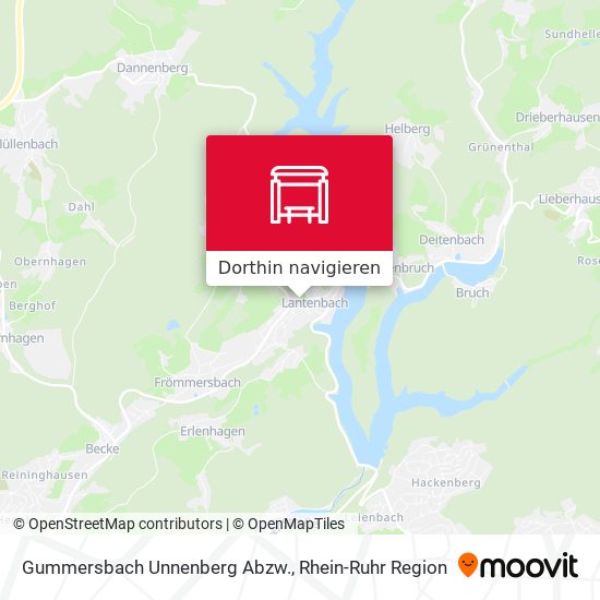 Gummersbach Unnenberg Abzw. Karte