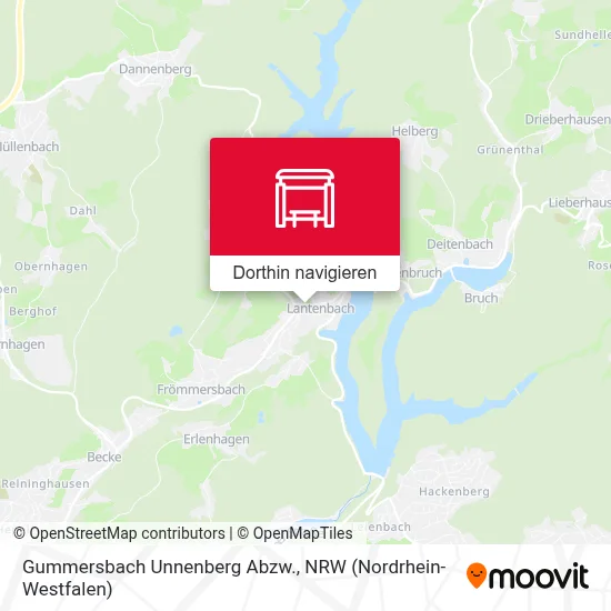 Gummersbach Unnenberg Abzw. Karte