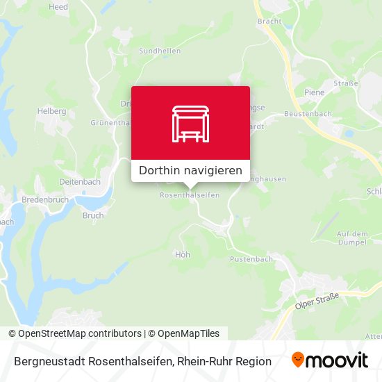 Bergneustadt Rosenthalseifen Karte