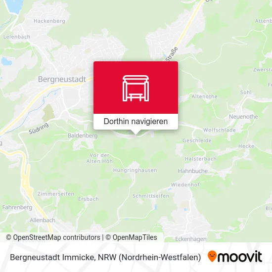 Bergneustadt Immicke Karte