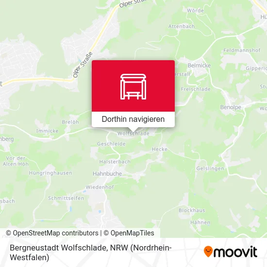 Bergneustadt Wolfschlade Karte