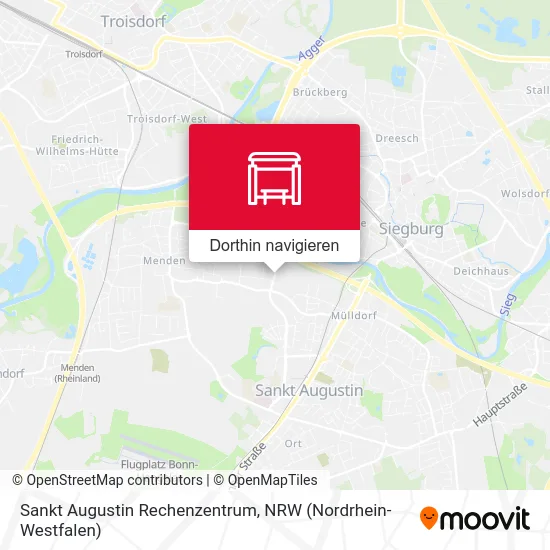 Sankt Augustin Rechenzentrum Karte