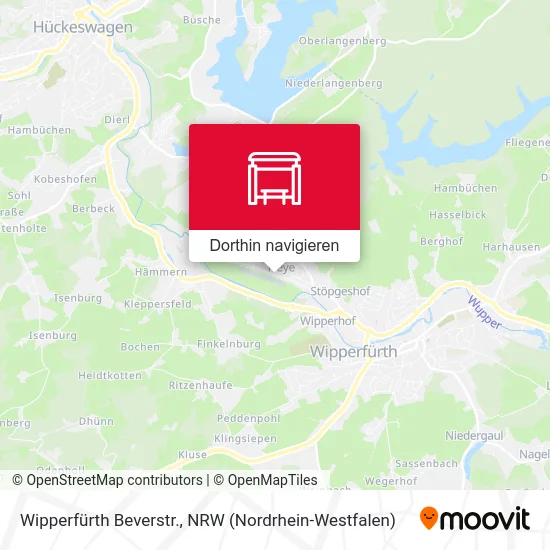 Wipperfürth Beverstr. Karte