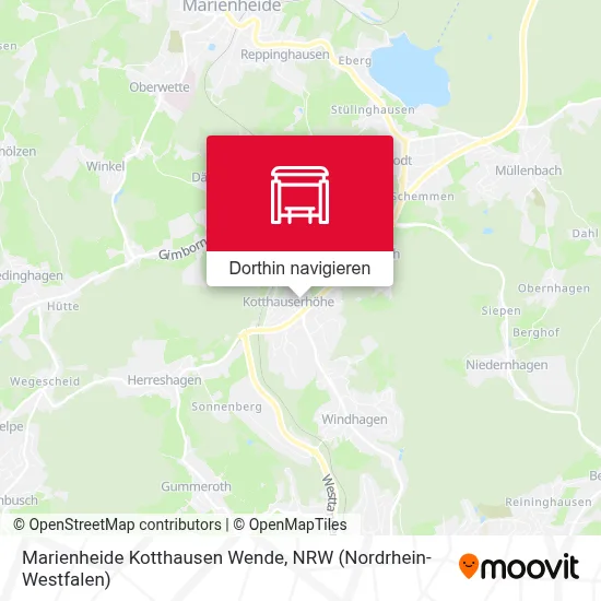 Marienheide Kotthausen Wende Karte