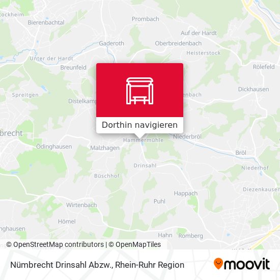Nümbrecht Drinsahl Abzw. Karte