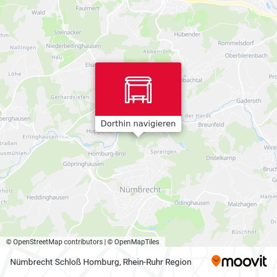 Nümbrecht Schloß Homburg Karte