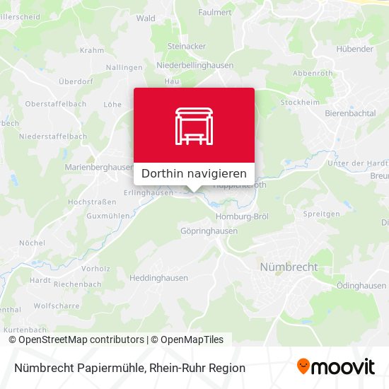 Nümbrecht Papiermühle Karte