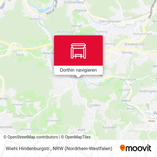 Wiehl Hindenburgstr. Karte