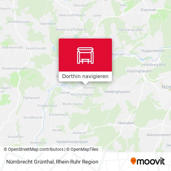 Nümbrecht Grünthal Karte