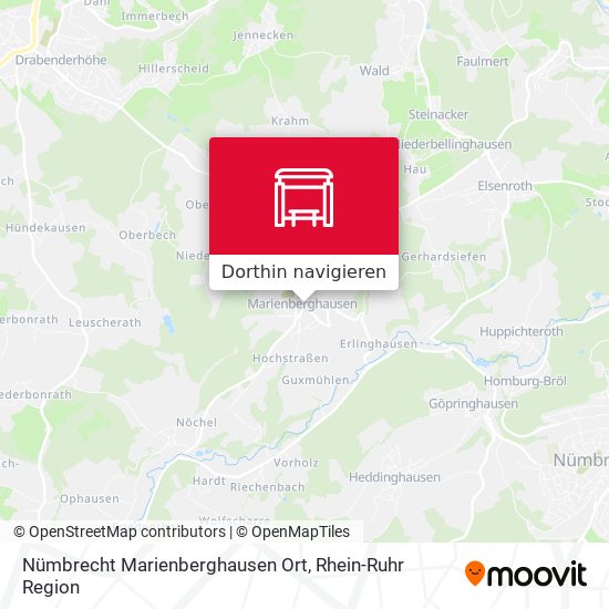 Nümbrecht Marienberghausen Ort Karte