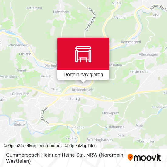 Gummersbach Heinrich-Heine-Str. Karte