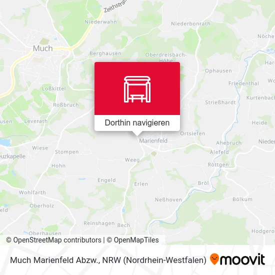 Much Marienfeld Abzw. Karte