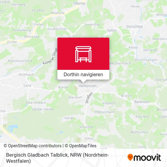 Bergisch Gladbach Talblick Karte