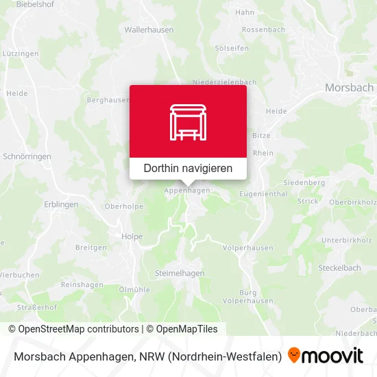 Morsbach Appenhagen Karte