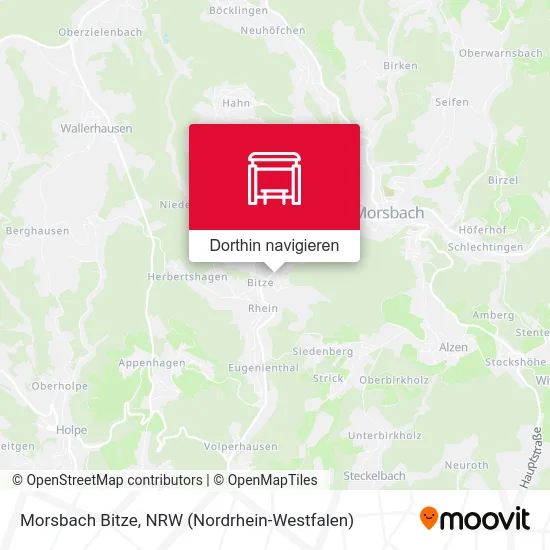 Morsbach Bitze Karte