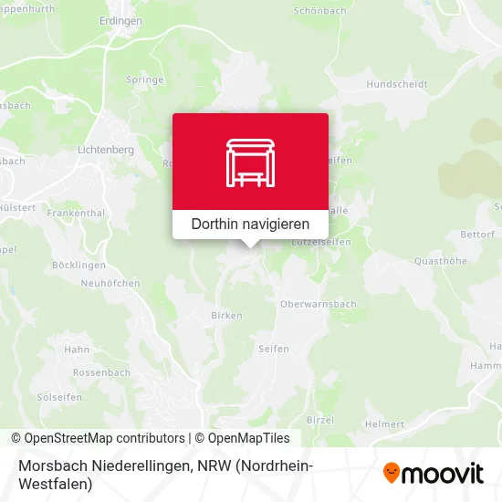 Morsbach Niederellingen Karte