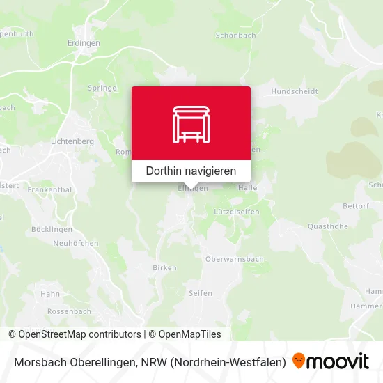 Morsbach Oberellingen Karte