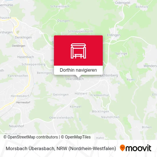 Morsbach Überasbach Karte