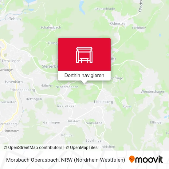 Morsbach Oberasbach Karte