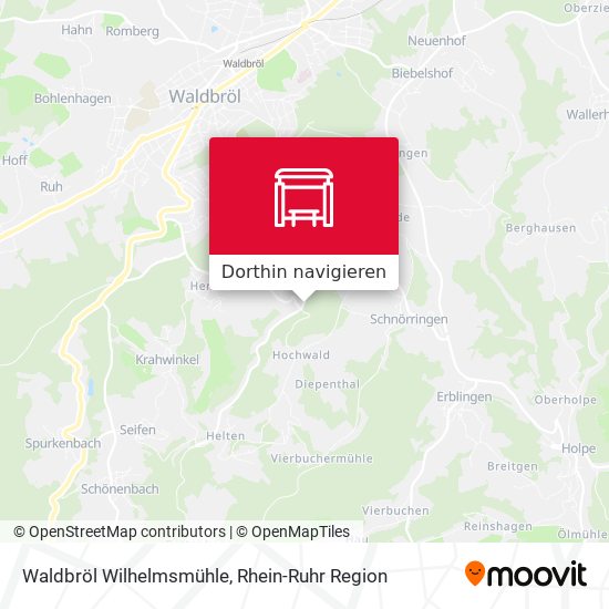 Waldbröl Wilhelmsmühle Karte