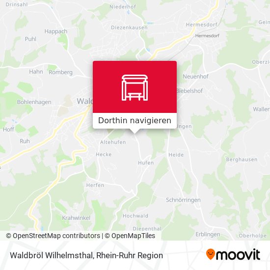 Waldbröl Wilhelmsthal Karte