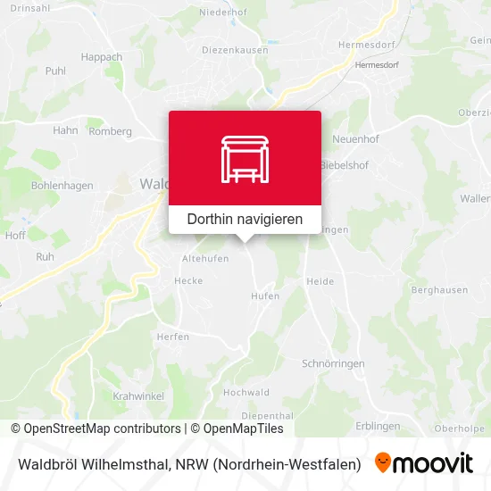 Waldbröl Wilhelmsthal Karte