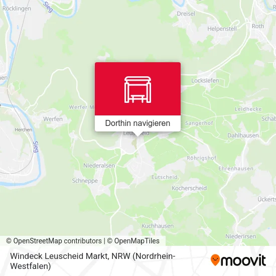 Windeck Leuscheid Markt Karte