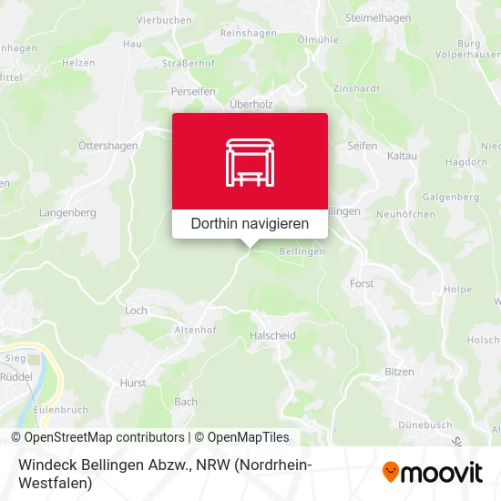 Windeck Bellingen Abzw. Karte