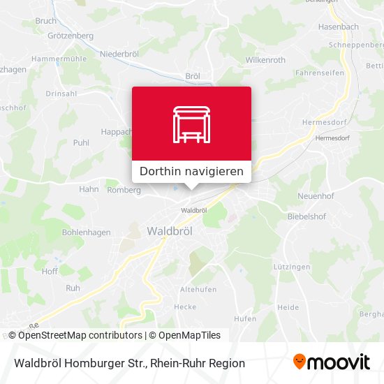 Waldbröl Homburger Str. Karte