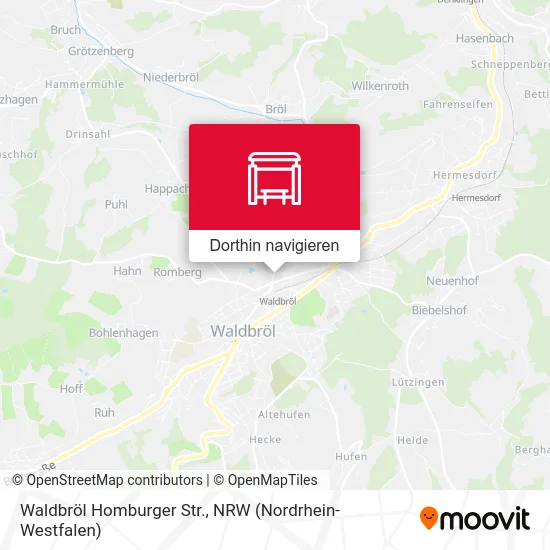 Waldbröl Homburger Str. Karte
