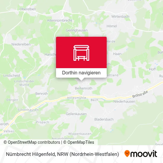 Nümbrecht Hilgenfeld Karte