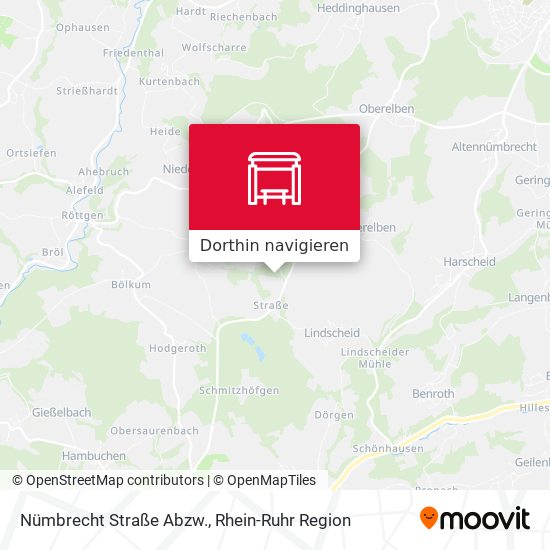Nümbrecht Straße Abzw. Karte