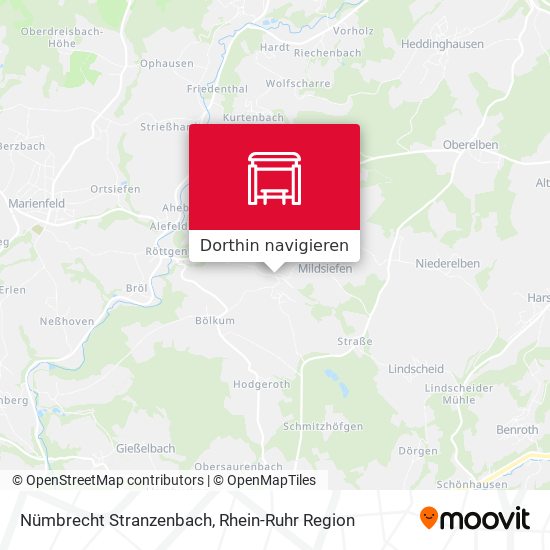 Nümbrecht Stranzenbach Karte