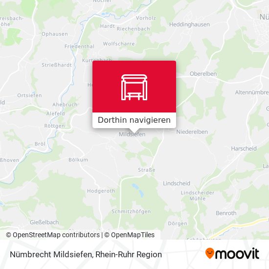 Nümbrecht Mildsiefen Karte