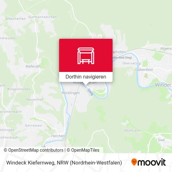 Windeck Kiefernweg Karte