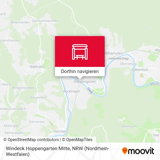 Windeck Hoppengarten Mitte Karte