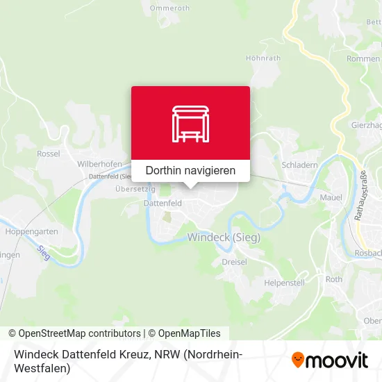 Windeck Dattenfeld Kreuz Karte