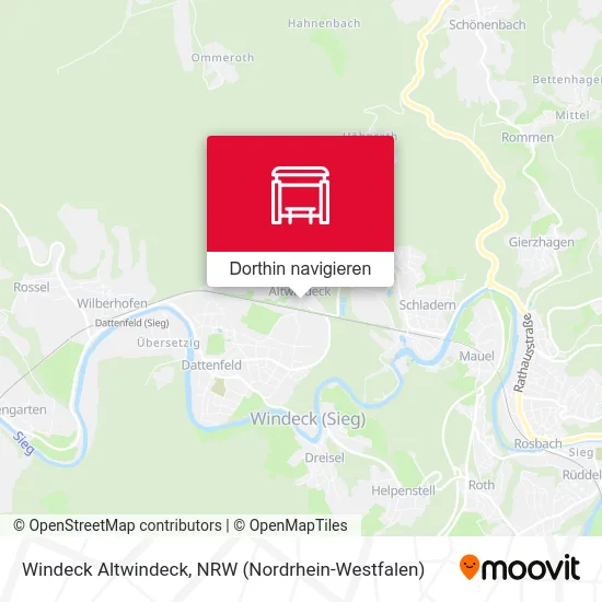 Windeck Altwindeck Karte