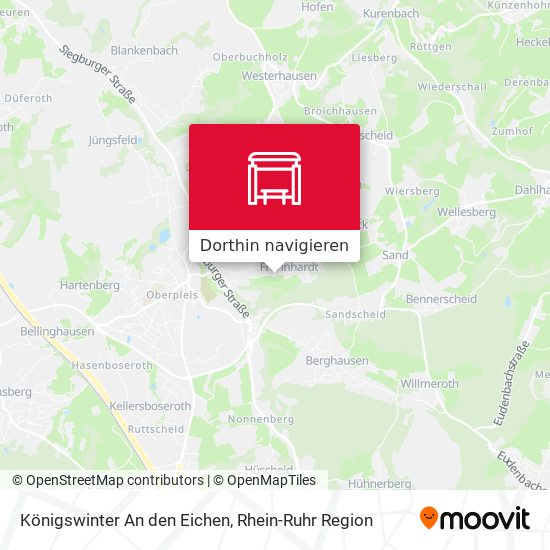 Königswinter An den Eichen Karte