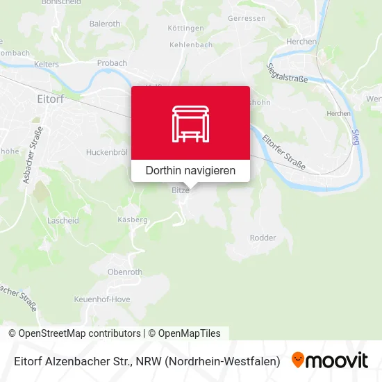 Eitorf Alzenbacher Str. Karte