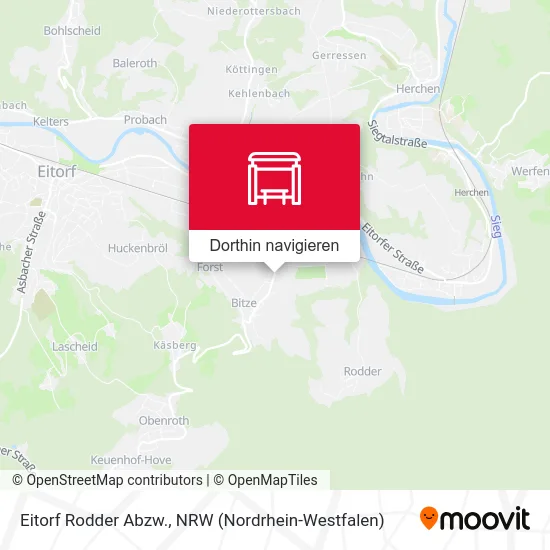 Eitorf Rodder Abzw. Karte