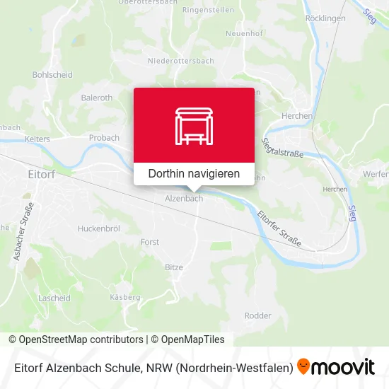 Eitorf Alzenbach Schule Karte